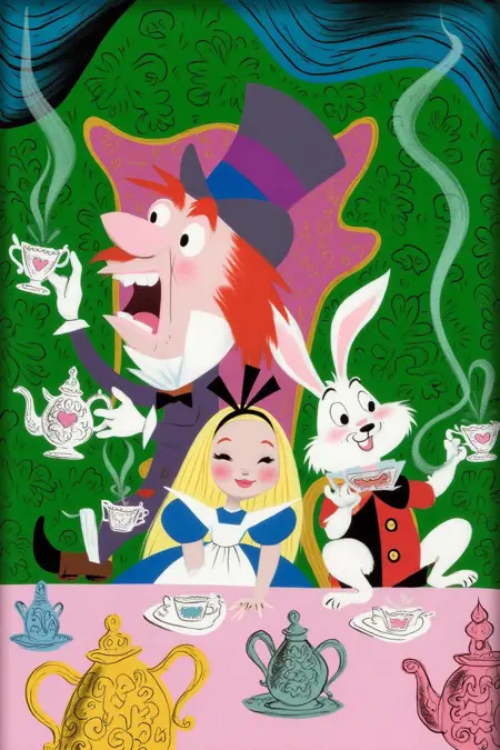 The Blair Art Project: Mary Blair Disney Alice in Wonderland Color Styling/Conceptual Artwork