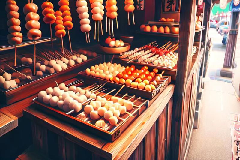 skewered rice dumpling shop image by TK31