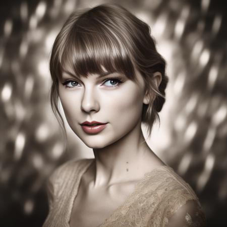 TaylorSwift, [art by Germaine Krull: (art by Chris Friel:0.9) :10], photograph, medium shot of a Characteristic Polish Girl with Neutral skin, Bokeh, ultrafine detailed, Cozy, film grain, Canon R5, Fish-eye Lens,  <lora:TaylorSwiftSDXL:1>