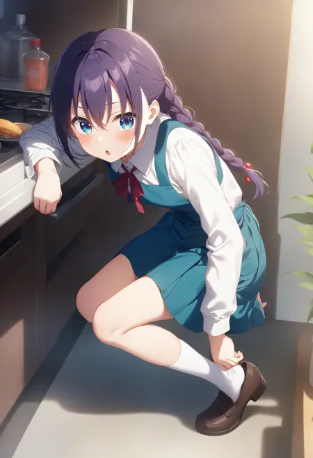 adjusting footwear / putting on shoes / 靴履き