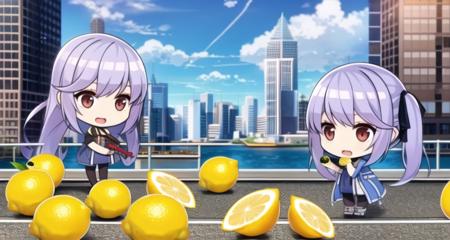 essex, chibi, lemons, <lora:essex:.5>