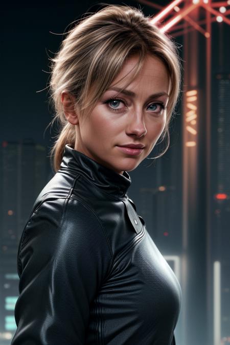 RAW photo of  a young woman <lora:Anne-Sophie-Lapix_V3_Xtroat:1>, looking at viewer, blue eyes, blond hair, looking at viewer, soft skin, in a cyberpunk city, fluo neons back lights,  blue rim light, HD, 8K  <lora:details_Tweaker_Lykon:0.8> <lora:Detail_Tweaker_tangbohu:0.3>