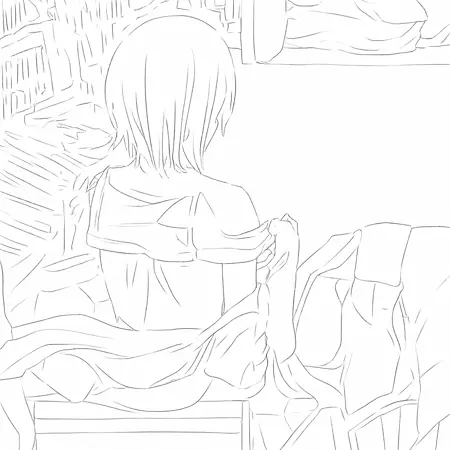 Mixed manga lineart
