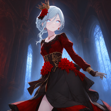 Night rose-queen (Hinomori Shizuku) / Project SEKAI ObsessionIllustrious