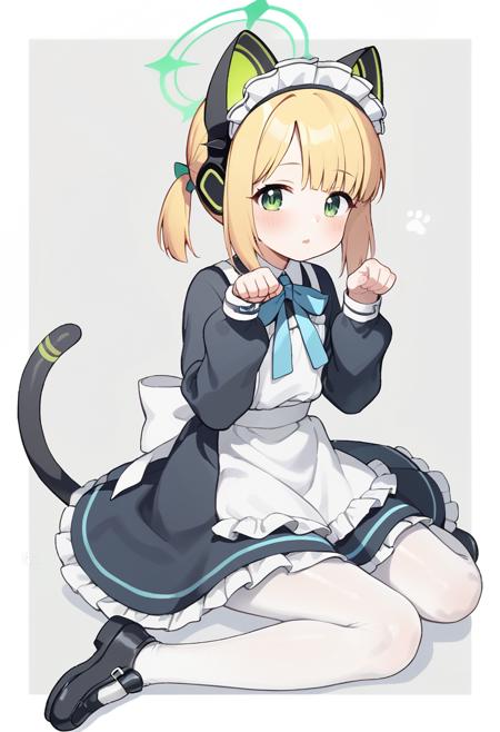 midori-default midori \\(blue archive\\),green eyes,blonde hair,halo,blue hair ribbon,cat ear headphones, tail,multicolored jacket,white shirt, blue necktie, shorts,black thighhighs, boots midori-default, midori \\(blue archive\\),green eyes,blonde hair,halo,blue hair ribbon,cat ear headphones, tail,(white shirt:1.5), blue necktie, shorts,black thighhighs, boots midori-maid low twintails,midori \\(blue archive\\),green eyes,blonde hair,halo,blue hair ribbon,cat ear headphones, tail,headdress, frilled apron,white pantyhos,black footwear