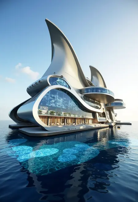 FLUX Middle Eastern Hotel Architecture LoRA