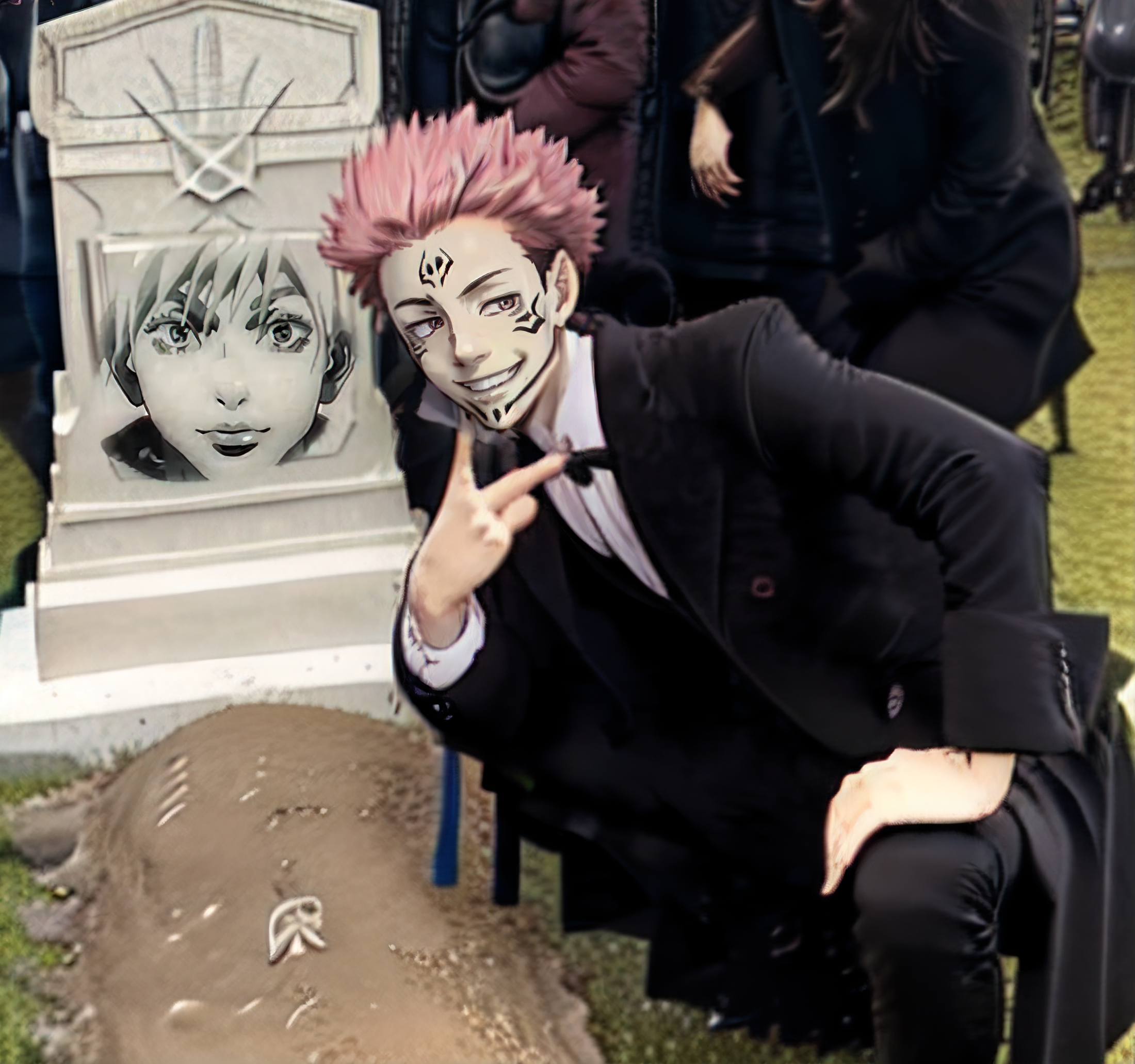 Grant Gustin Next To Oliver Queens Grave Meme | Concept LoRA image by leglegpenguin106