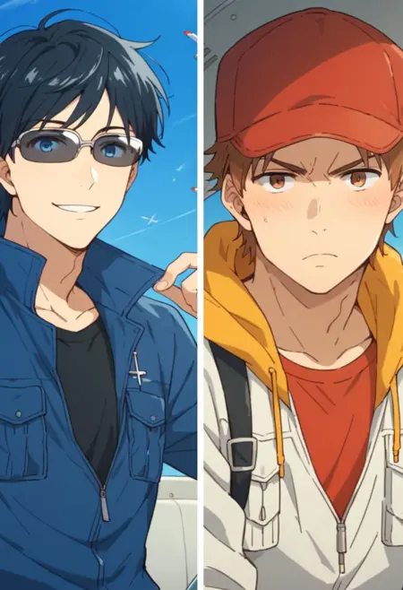 Blue Thermal Boys Dual Pack - Jun Kuramochi & Daisuke Sorachi (Pony XL)