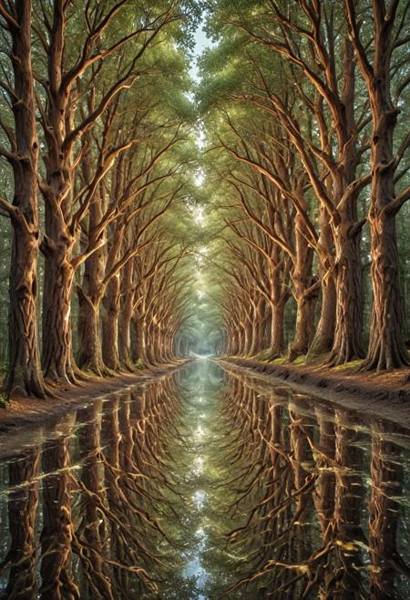 aesthetic, masterpiece, beautiful, elegant, award winning, absurdres, hdr, best quality, hyper detailed,
nature scene, scenery, 
shiny, symmetrical, glowing
