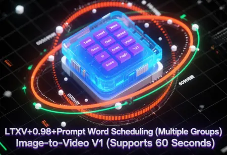 LTXV+0.98+Prompt Word Scheduling (Multiple Groups) Image-to-Video V1 (Supports 60 Seconds)