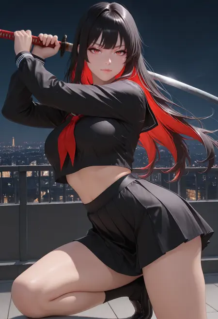 Akai Hime Akane Kagura — OC by Shirowalker