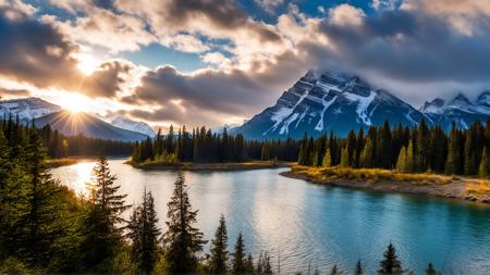 best quality,masterpiece,highers,4k,8k,realistic,
banff,blue sky,bush,cloud,cloudy sky,day,field,forest,grass,horizon,lake,landscape,mountain,mountainous horizon,nature,outdoors,path,river,road,scenery,sky,sunlight,tree,water,banff