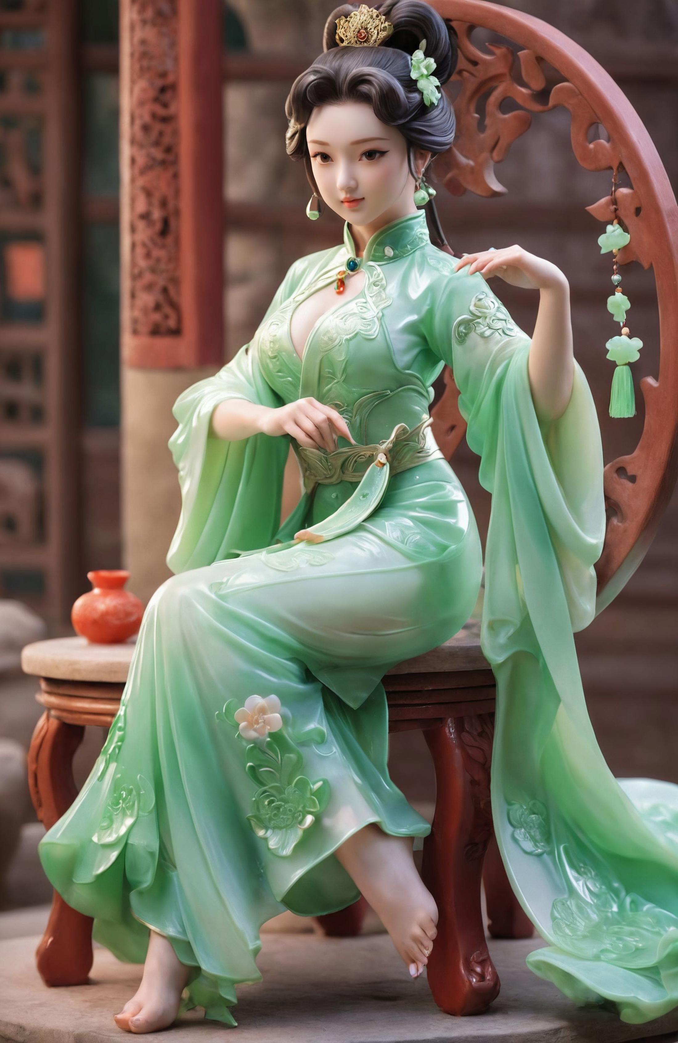 翠玉白菜SDXL | Jadeite Cabbage | Chinese treasure image by unheaded