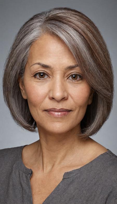 Create an (artistic:1.3) photographic portrait, capturing the essence of a unique individual. Tailor the portrait to your vision by selecting from the following dynamic options:
Type of Person and Age: Middle-aged Woman .
Hair Color: Ash Gray .
Hair Style: Casual Bob .
Eye Color: Warm Hazel .
Ethnicity: African .
Emotion: Curious and Inquisitive .
(Skin Detail: The skin exhibits intricate, pore-level details, with sharp and clear skin texture, enhancing the realism and depth of the portrait.)
<lora:add-detail-xl:2> <lora:sdxl_offset_example_v10:1>