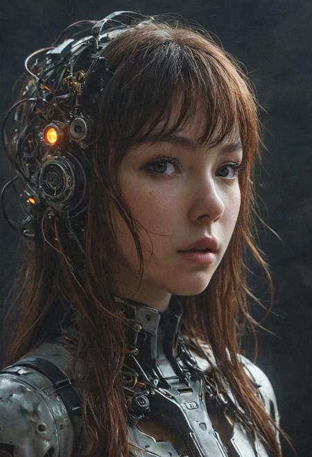 mechanical  head of makise kurisu, bleading oil, glowing veins, multicolor
Wide range of colors., Dramatic,Dynamic,Cinematic,Sharp details
Insane quality. Insane resolution. Insane details. Masterpiece. 32k resolution.
<lora:add-detail-xl:0.95> <lora:dvr-lnds-sdxl:0.3> dvr-lnds-sdxl <lora:MJ52:0.25> <lora:ral-apoctvisn-sdxl:0.3> ral-apoctvisn <lora:zavy-cntrst-sdxl:0.35> dark, chiaroscuro, low-key <lora:zavy-rmlght-sdxl:0.41> zavy-rmlght <lora:SDXLFaeTastic2400:0.225>