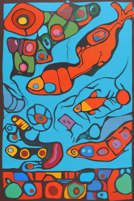 painting Norval Morriseau Style