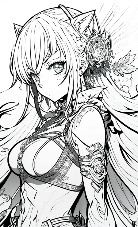 line baby, 美型角色线稿lora