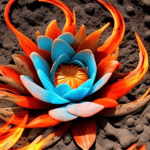 elem flowers earth,fire,water