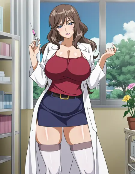 Mizushiro Hazuki (hentai: genkaku cool na sensei ga aheboteochi) NoobAI V-pred / EPS Illustrious / Pony / SD1.5