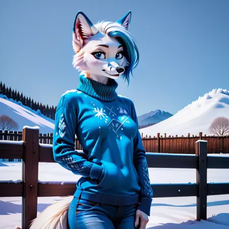 snow fox