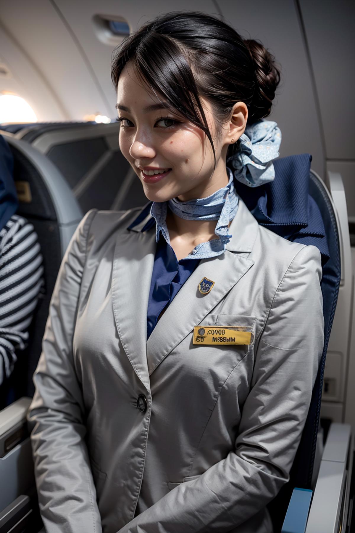 ANA Stewardess Uniform image by feetie