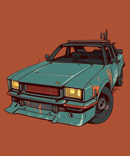 (sketch outlines, thick outlines, boldlines:1.2), post-apocalyptic car, BREAK (punk, post-apocalyptic, :1.1), BREAK simple red background <lora:SIC_outline_v1.01:1.5>