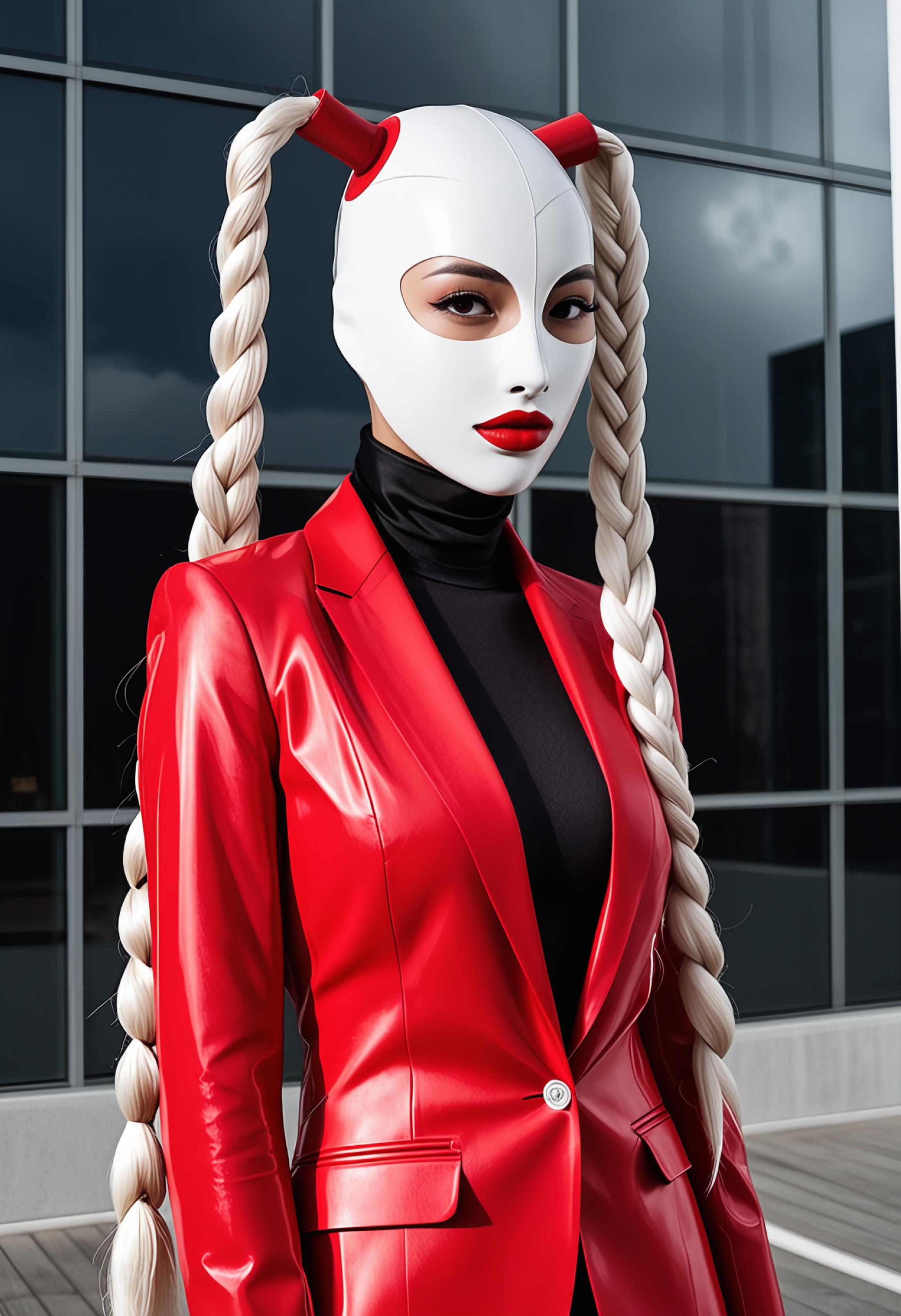 Latex Hood With Pigtails [SDXL] image by denrakeiw