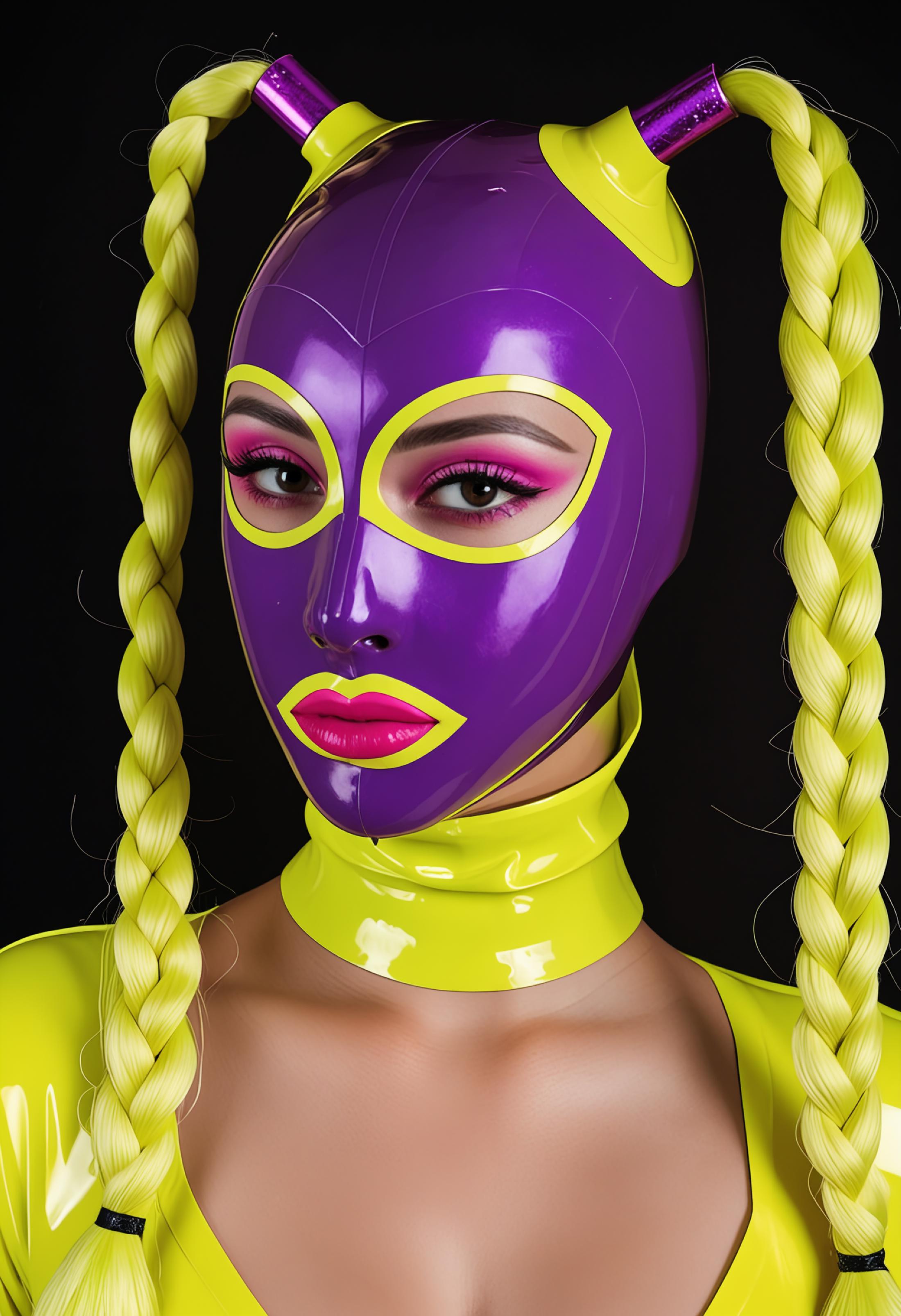 Latex Hood With Pigtails [SDXL] image by denrakeiw