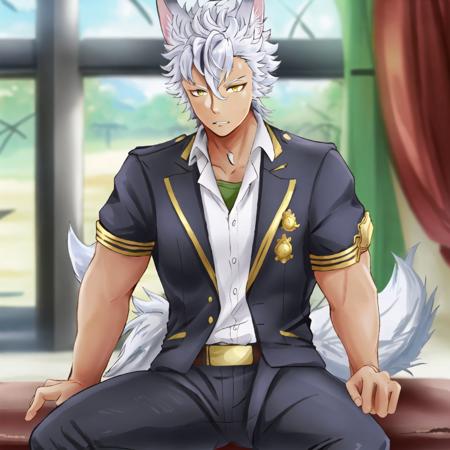 best quality, highres, jack howl, school