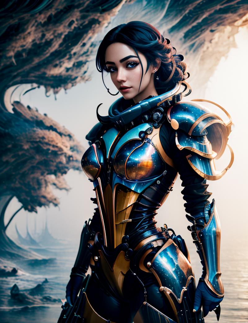 Lady Bra / Lady in armor / sci-fi image by Kotoshko