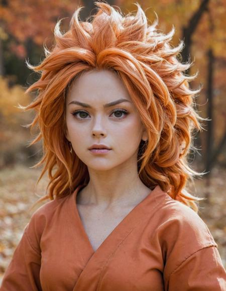 rotund Super Saiyen, 😝, Sorcerer, her hair is deep orange, Hair Clip, Fall, Selective focus