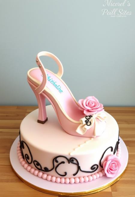 High heel made out of cake