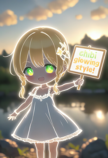 【Flux.1 D】chibi glowing style v1.0