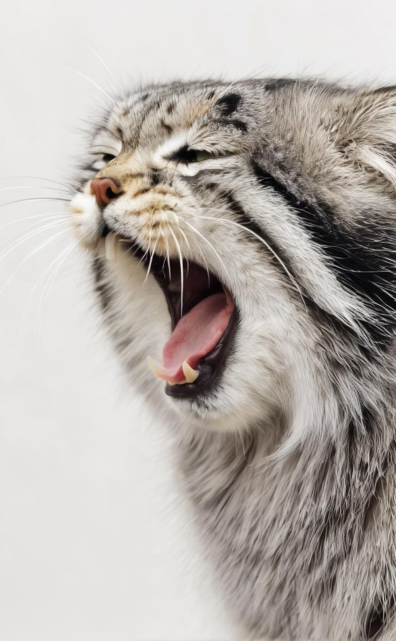 狲思邈，中国最著名的兔狲 | Sun Simiao, a Pallas's cat. image by LEOSAM