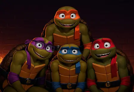 Tmnt Mutant Mayhem - Raphael, Leonardo, Michelangelo and Donatello