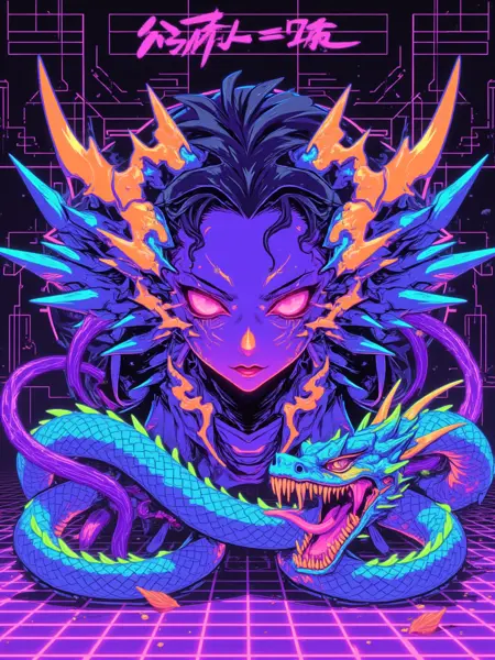 Purple Cyberpunk Realm