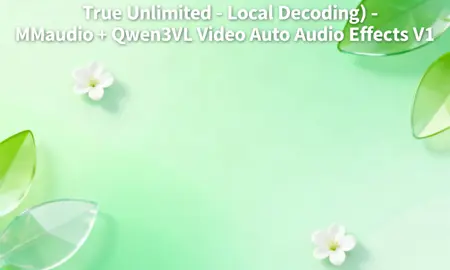 (True Unlimited - Local Decoding) - MMaudio + Qwen3VL Video Auto Audio Effects V1