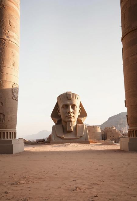 I met a traveller from an antique land,
Who said—“Two vast and trunkless legs of stone
Stand in the desert. . . . Near them, on the sand,
Half sunk a shattered visage lies, whose frown,
And wrinkled lip, and sneer of cold command,
Tell that its sculptor well those passions read
Which yet survive, stamped on these lifeless things,
The hand that mocked them, and the heart that fed;
And on the pedestal, these words appear:
My name is Ozymandias, King of Kings;
Look on my Works, ye Mighty, and despair!
Nothing beside remains. Round the decay
Of that colossal Wreck, boundless and bare
The lone and level sands stretch far away.”