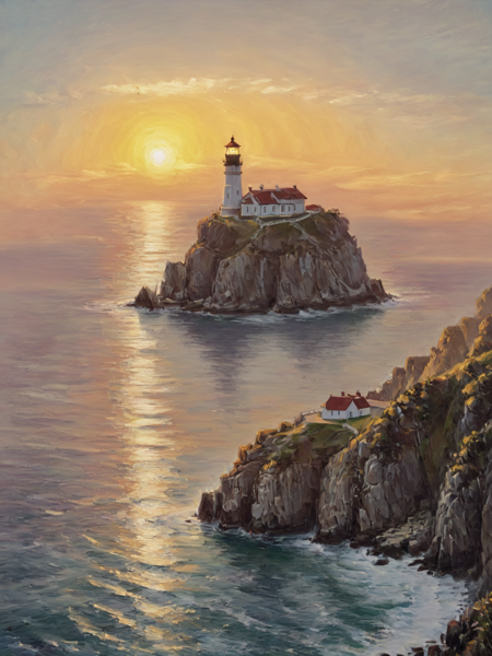 [SDXL] Oil Painting Scenery v1.0