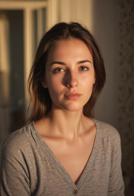 third-person-pov, wide-shot, photo of a 25 year old woman, at-home, soft split ambient evening light, soft focus, soft realistic shadows, best image, best quality, vellus hairs, aroused