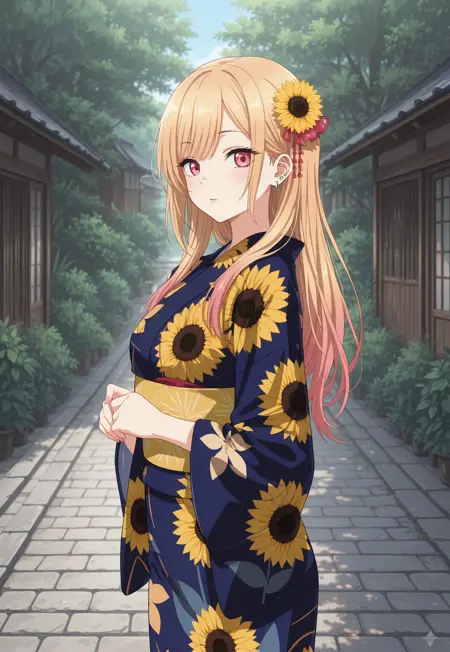 Sunflower yukata