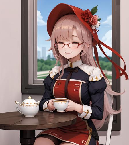 1girl, (l85a1:1.2), cafe, sitting behind table, upper body, holding teacup, closed eyes, smile, window
<lora:add_detail:-.3> <lora:L85A1:.9>