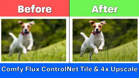 Flux ControlNet Tile & 4x Upscale