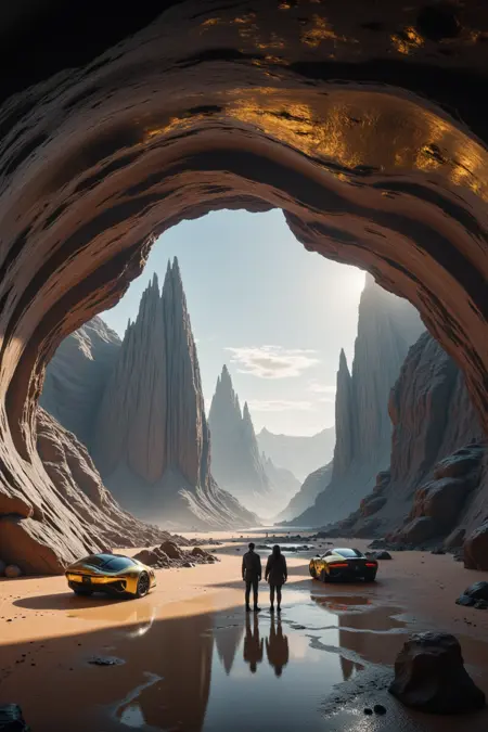 Underground Civilization | Sci-Fi Architecture | Mars Science Fiction Adventure