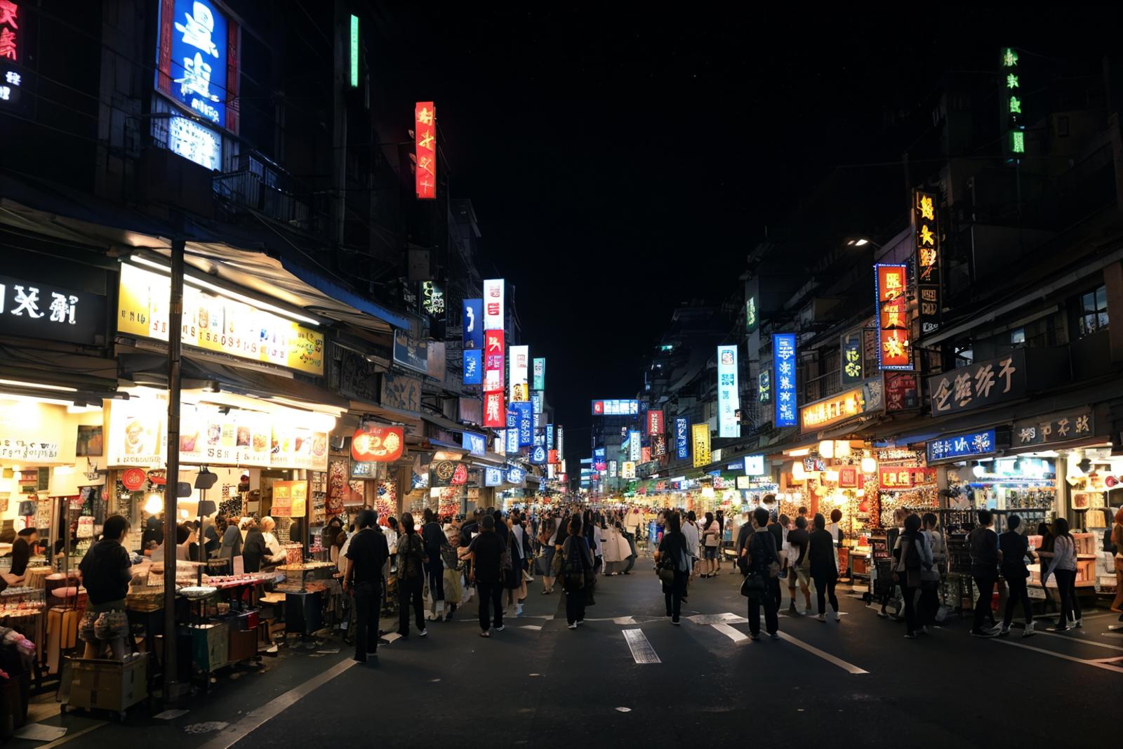 Shijing Night Market image by ruanyi