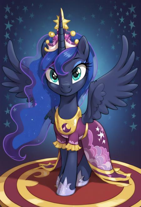 My Little Pony/MLP G4 Princess Luna, clothes coronation dress