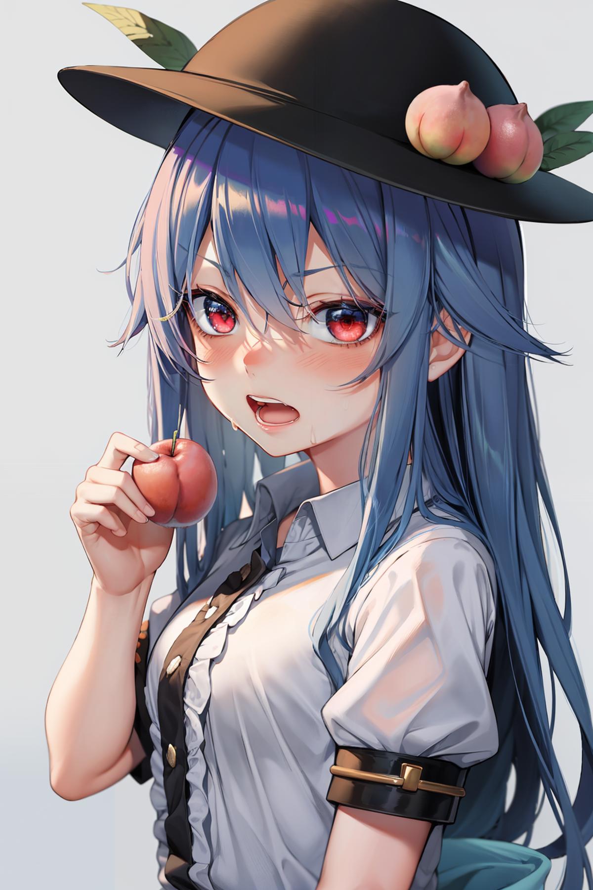 hinanawi tenshi (touhou) 比那名居天子 东方project image by kozue