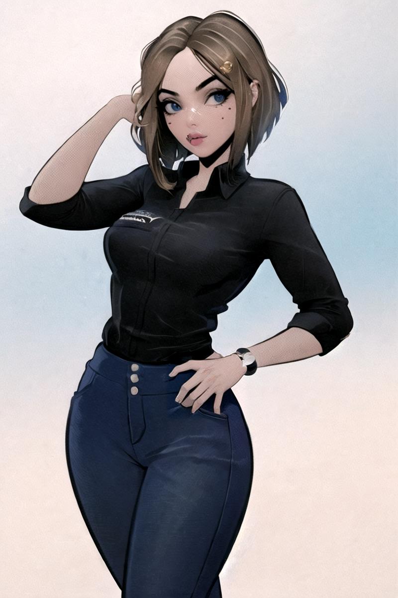 🎨JAZY El Barto LoRA (Vintage Pinup Illustration) | ownwaifu image by ownwaifu