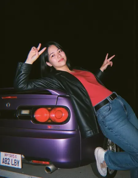 Car drift phonk cover style (LORA) / 자동차 퐁크 배경커버