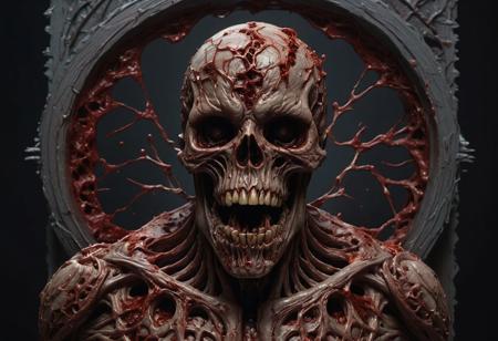 <lora:md2034:0.5> gruesome, dark paint splatter,
poster_\(medium\), seen from 3 meters distance away,
"Death to You!" , Interdimensional death punch emblem,  (simple_background:1.3), symmetry,(masterpiece:1.3), (best_quality:1.3), (ultra_detailed:1.3), 8k, extremely_clear, realism, (ultrarealistic:1.3),, insane details, intricate details, hyperdetailed, ultra detailed, extreme detailed, highest detailed, high_detail, horror theme, terrifying, uhdr, photorealistic, highres, ultra_high_res, photography, aesthetic, extremely_delicate,